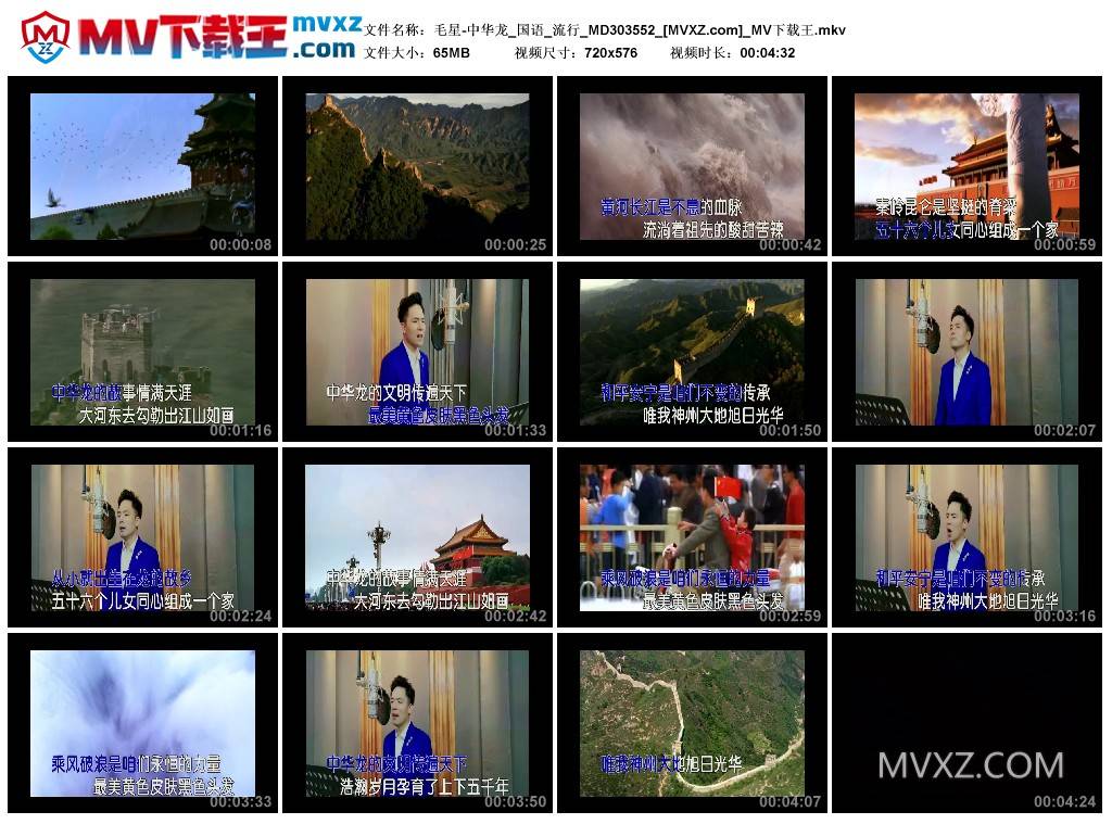 毛星-中华龙_国语_流行_MD303552